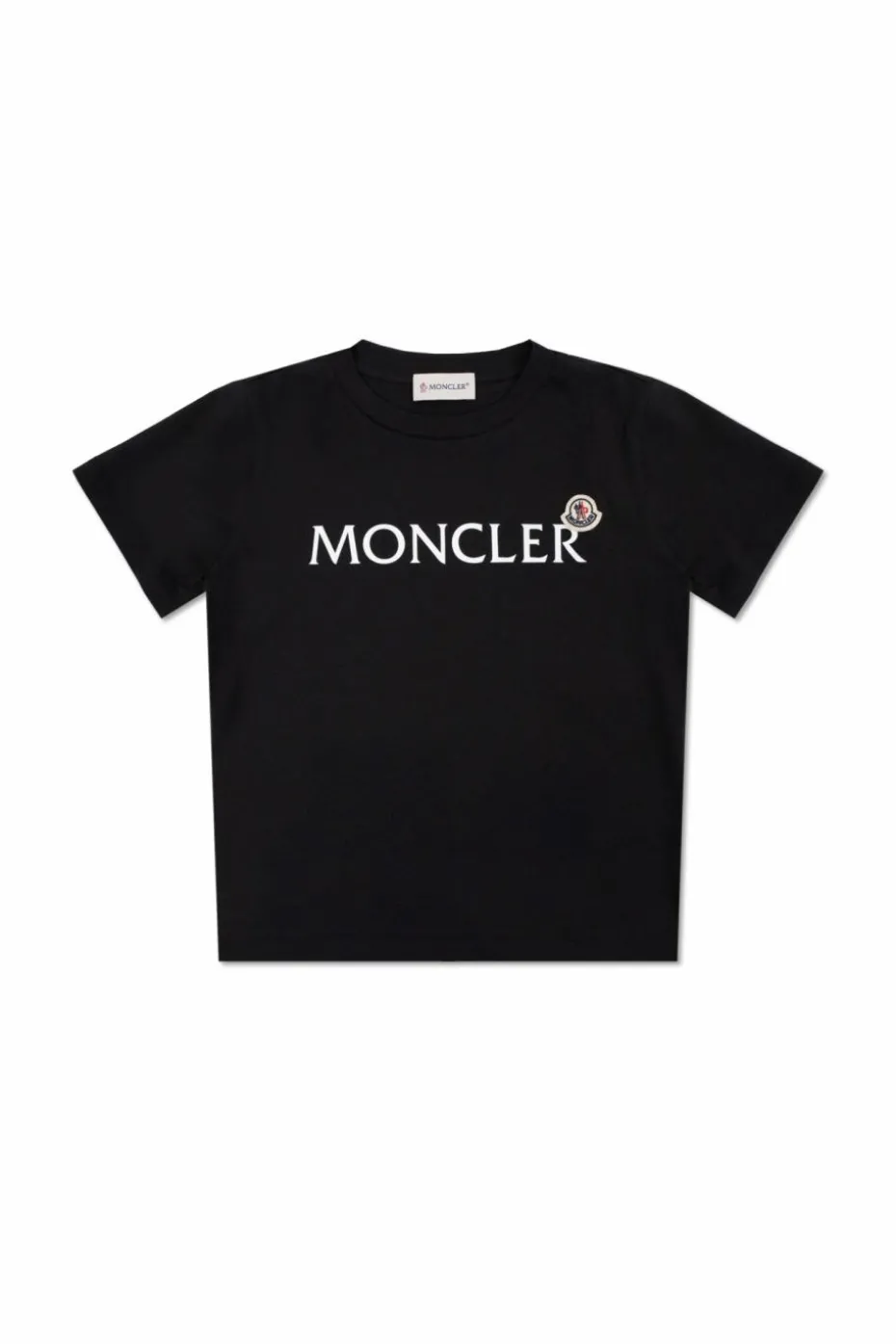 Moncler Enfant BLACK T-shirt with logo