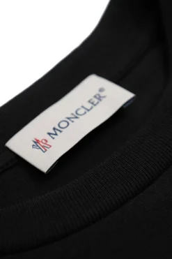 Moncler Enfant BLACK T-shirt with logo