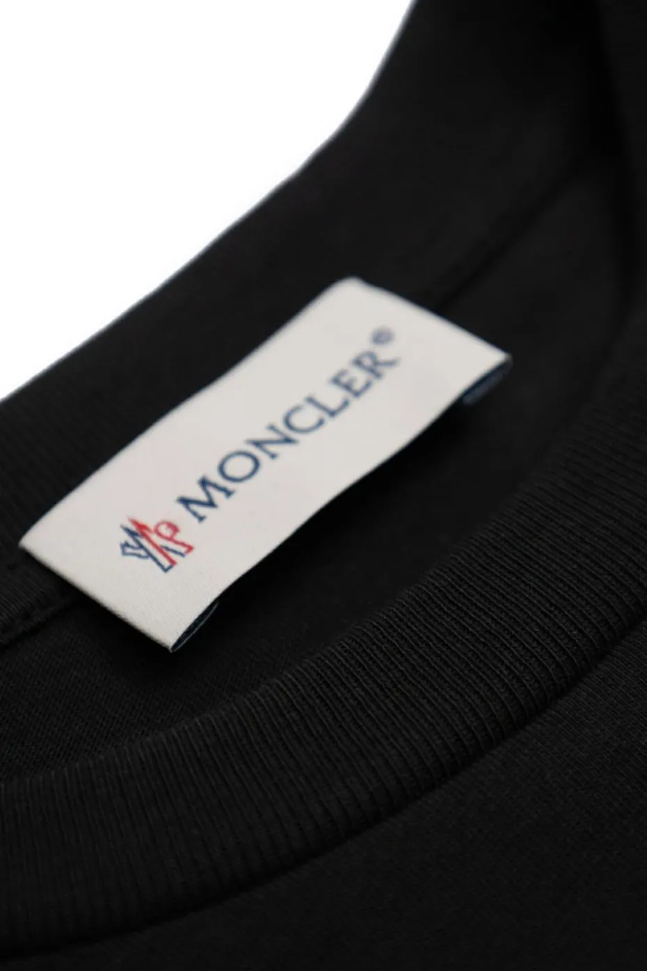 Moncler Enfant BLACK T-shirt with logo