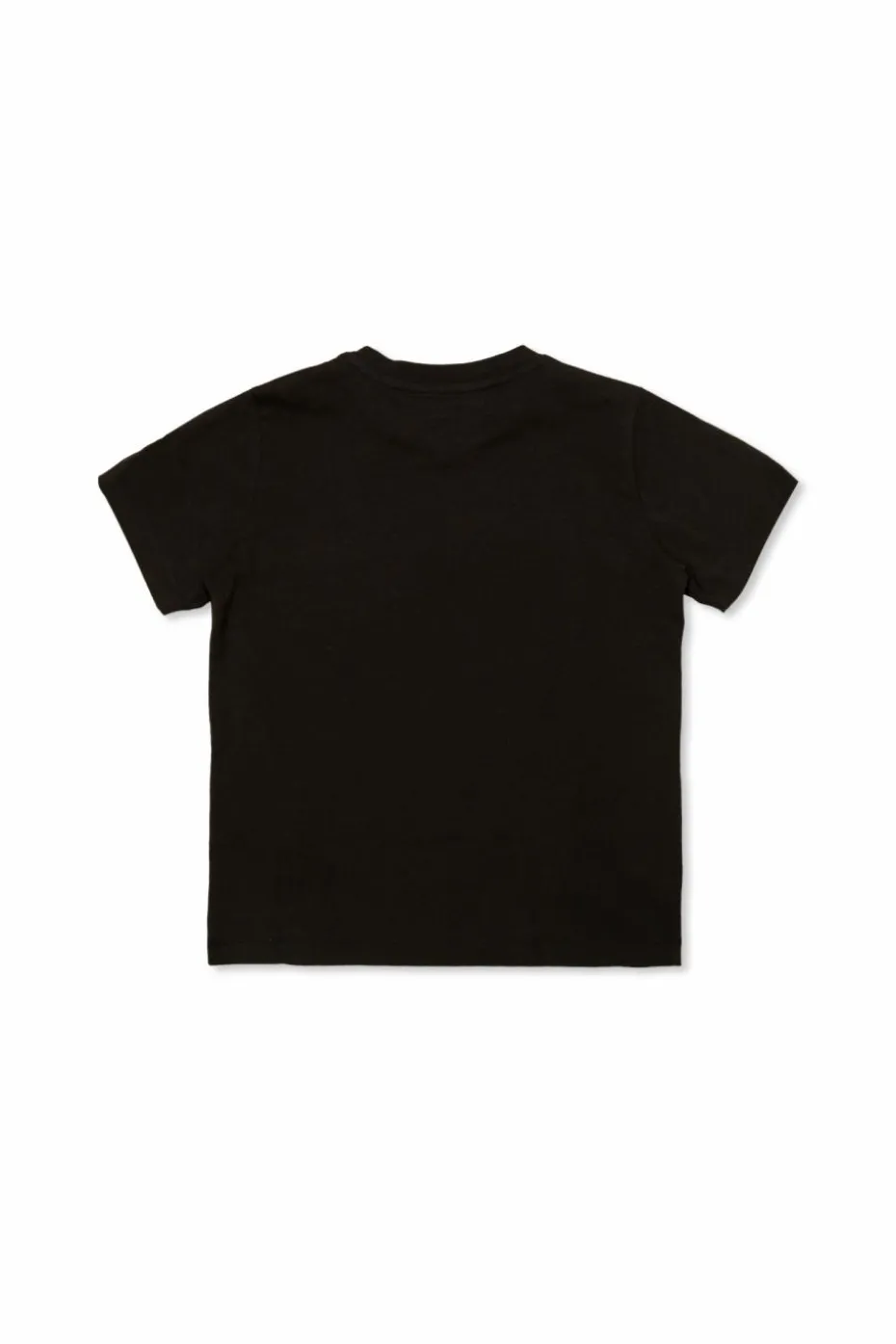 Moncler Enfant BLACK T-shirt with printed logo