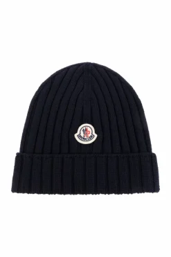Moncler Enfant BLACK Wool beanie