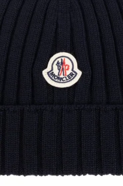 Moncler Enfant BLACK Wool beanie