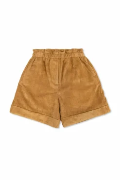 Moncler Enfant BROWN Corduroy shorts