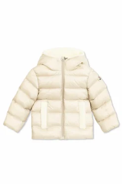 Moncler Enfant cream "Borgan" down jacket