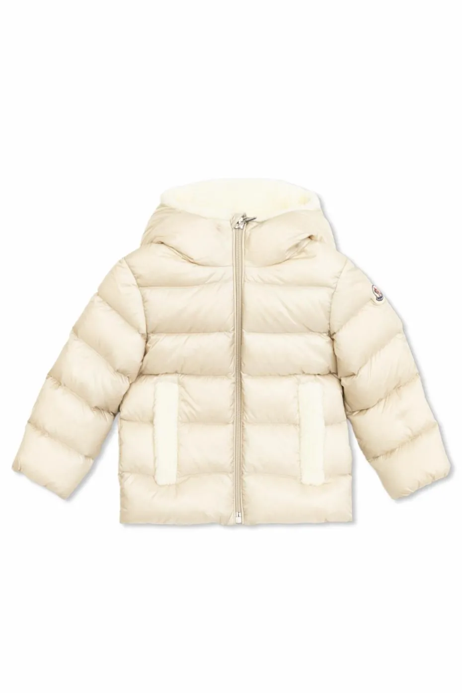 Moncler Enfant cream "Borgan" down jacket