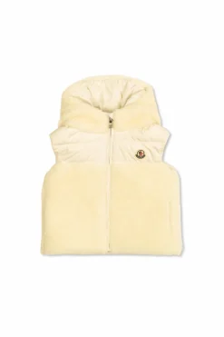 Moncler Enfant cream Botha down vest