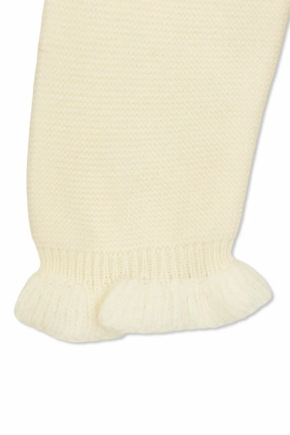 Moncler Enfant cream Cardigan with down insert