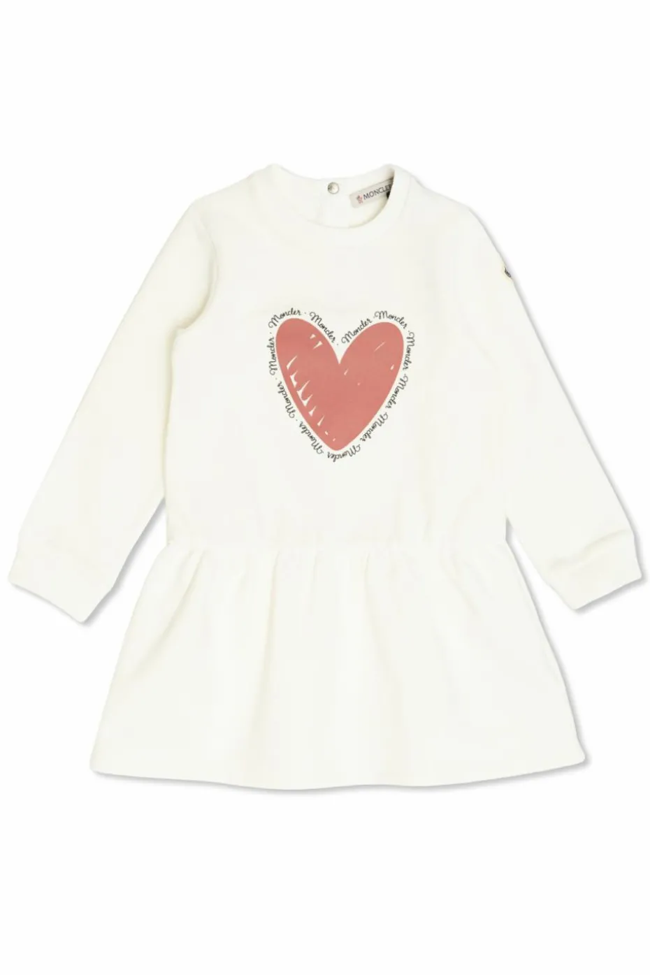Moncler Enfant cream Dress with print
