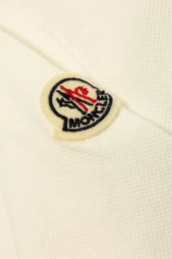 Moncler Enfant cream Polo with logo