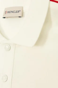 Moncler Enfant cream Polo with logo
