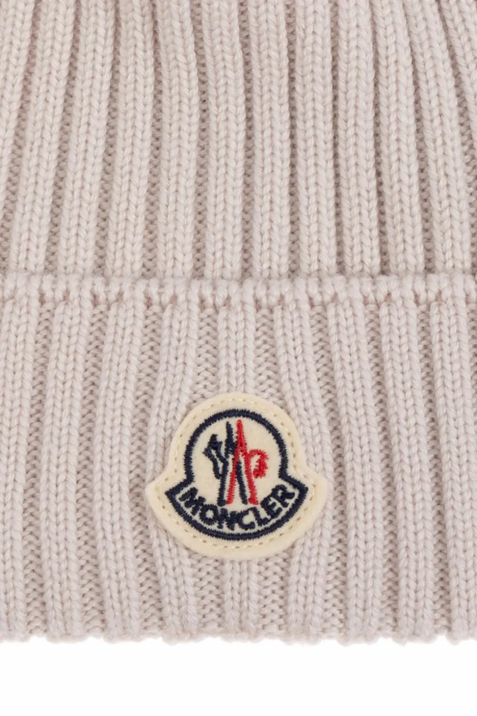 Moncler Enfant cream Pom-pom beanie