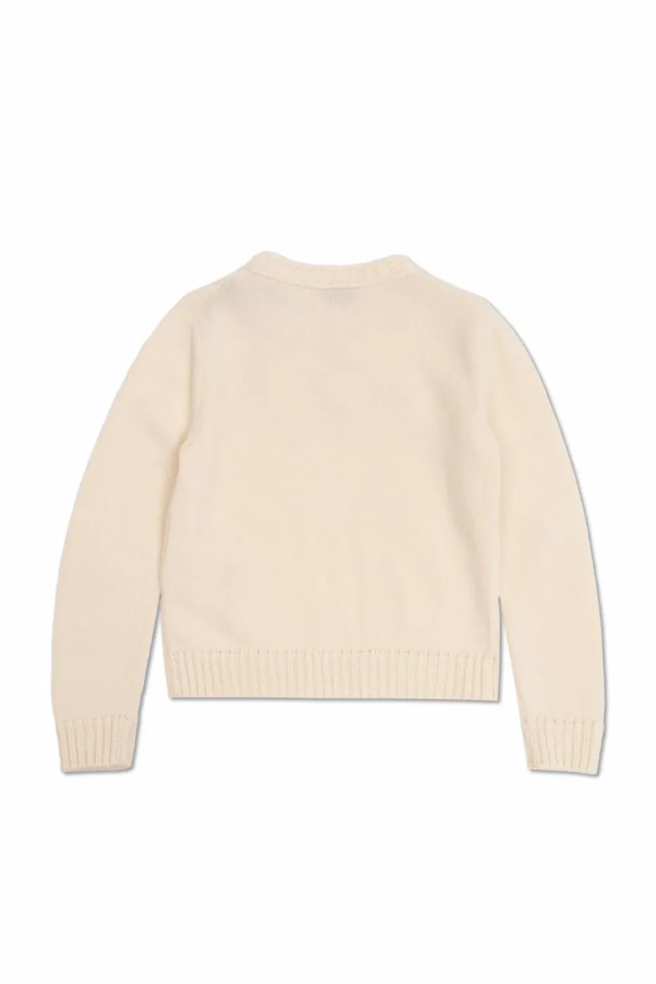 Moncler Enfant cream Sweater with logo