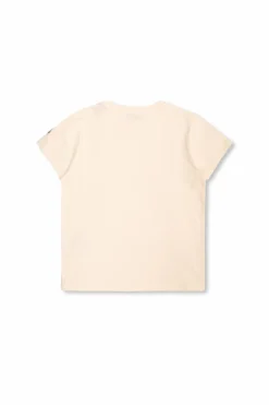 Moncler Enfant cream T-shirt with logo