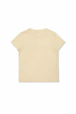Moncler Enfant cream T-shirt with logo