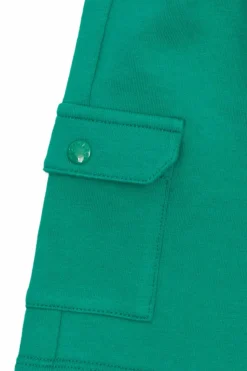 Moncler Enfant GREEN Shorts with logo