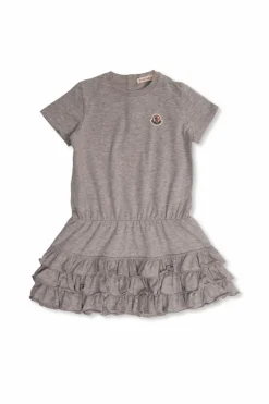 Moncler Enfant GREY Ruffled dress