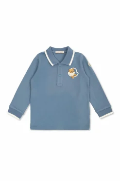Moncler Enfant light blue Long-sleeve polo