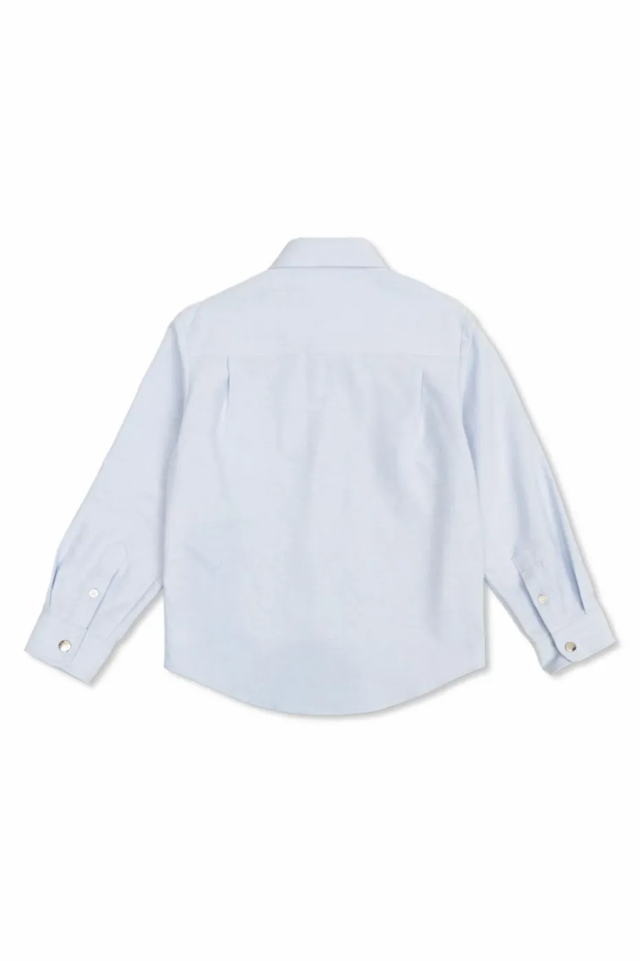 Moncler Enfant light blue Cotton shirt with pocket