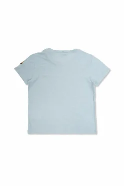 Moncler Enfant light blue T-shirt with logo