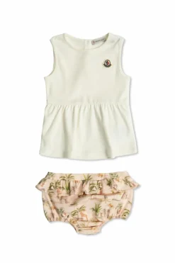 Moncler Enfant MULTICOLOUR Set: dress and romper