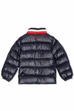 Moncler Enfant NAVY BLUE Moncler Enfant Jacket with Stand-Up Collar