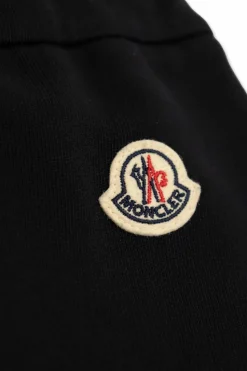 Moncler Enfant NAVY BLUE Sweatpants with logo patch