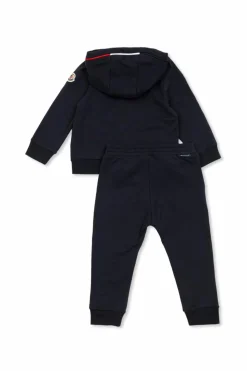 Moncler Enfant NAVY BLUE Set: Sweatshirt and Sweatpants