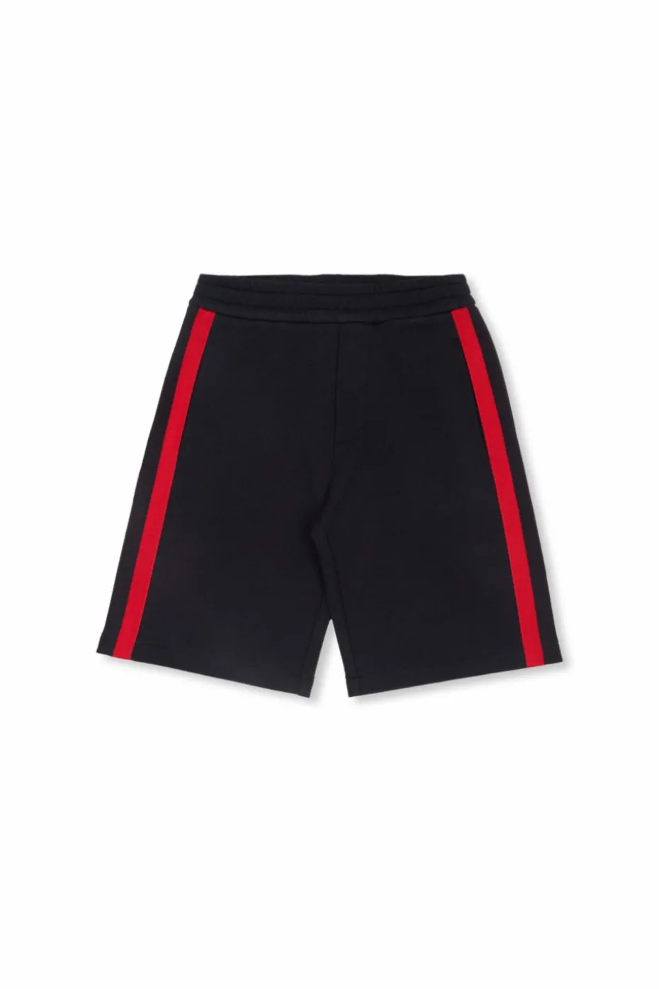 Moncler Enfant NAVY BLUE Shorts with side stripes