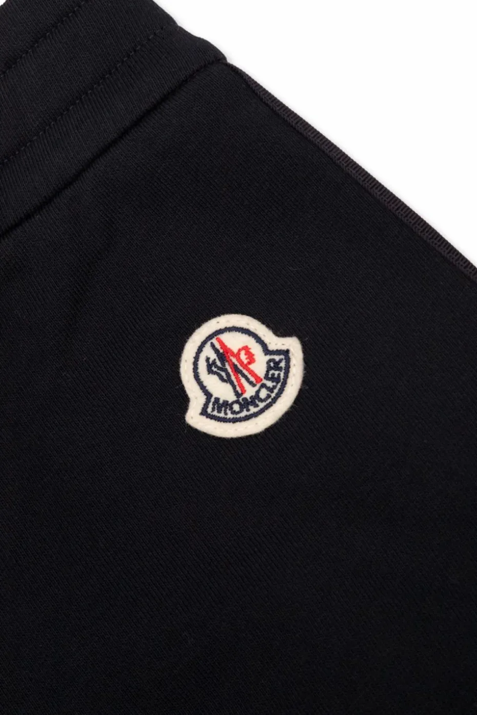 Moncler Enfant NAVY BLUE Shorts with side stripes