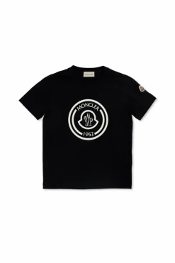 Moncler Enfant NAVY BLUE T-shirt with logo