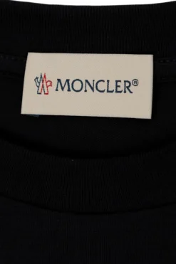 Moncler Enfant NAVY BLUE T-shirt with logo