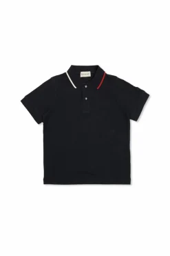 Moncler Enfant NAVY BLUE Cotton polo