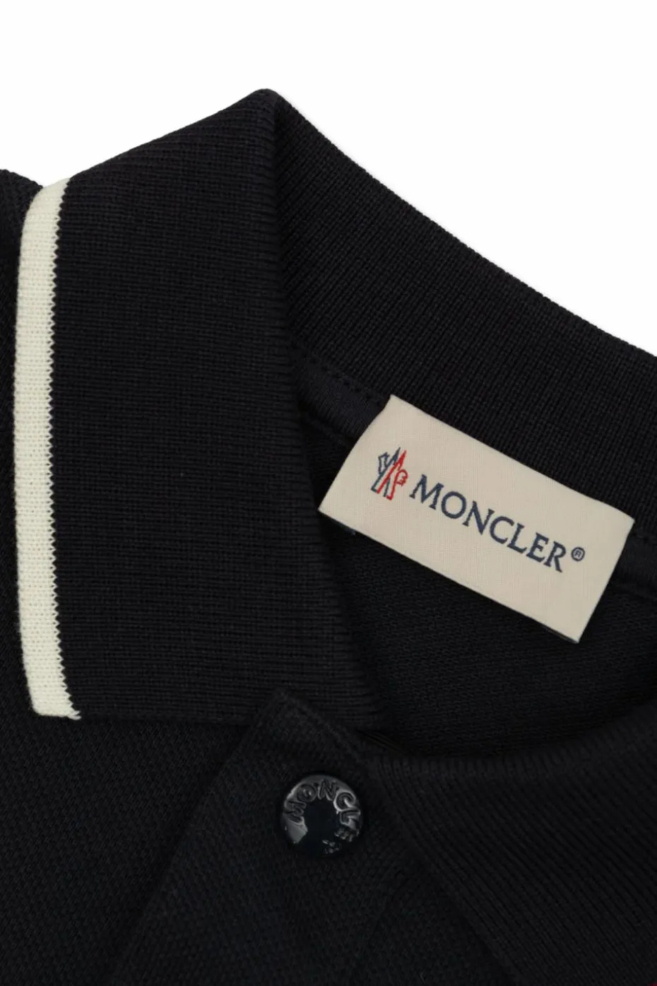 Moncler Enfant NAVY BLUE Cotton polo