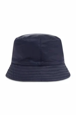 Moncler Enfant NAVY BLUE Hat with logo patch