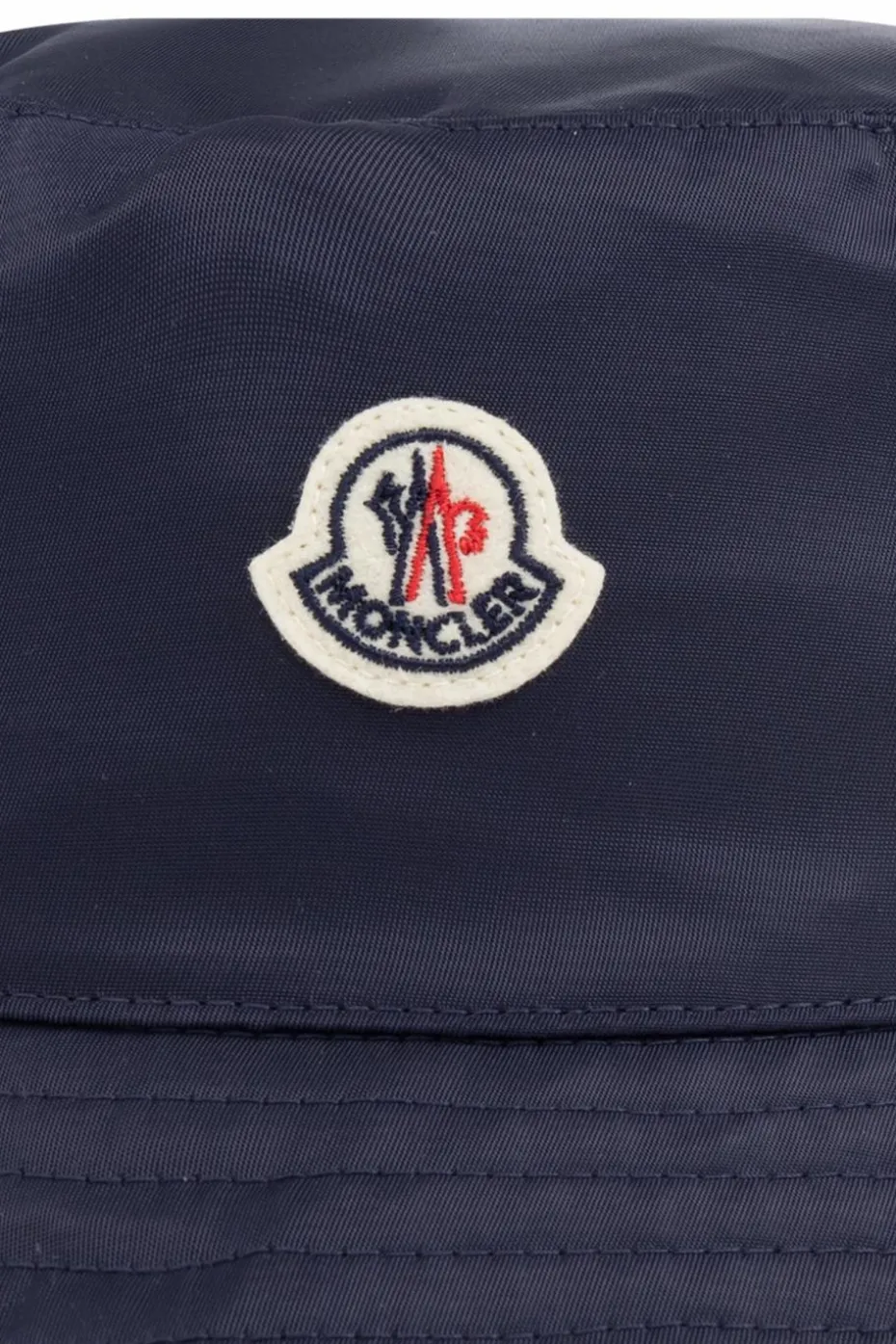 Moncler Enfant NAVY BLUE Hat with logo patch
