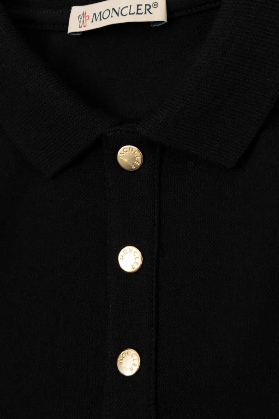 Moncler Enfant NAVY BLUE Polo collar dress