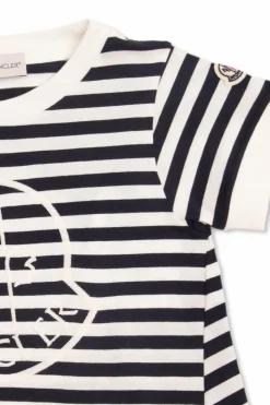 Moncler Enfant NAVY BLUE Striped T-shirt