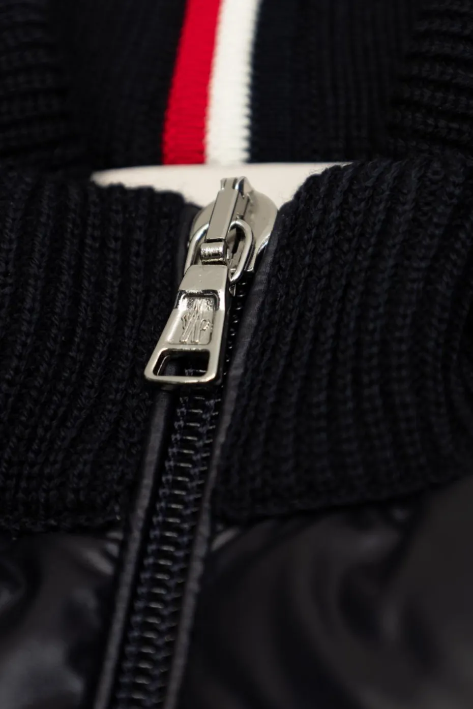 Moncler Enfant NAVY BLUE Cardigan with quilted insert