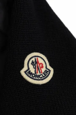 Moncler Enfant NAVY BLUE Cardigan with quilted front