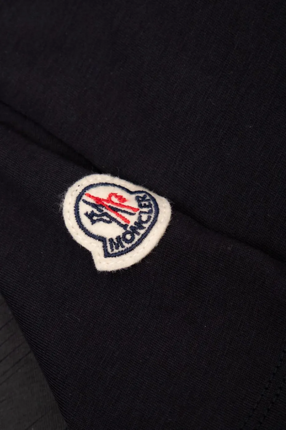Moncler Enfant NAVY BLUE T-shirt with printed logo