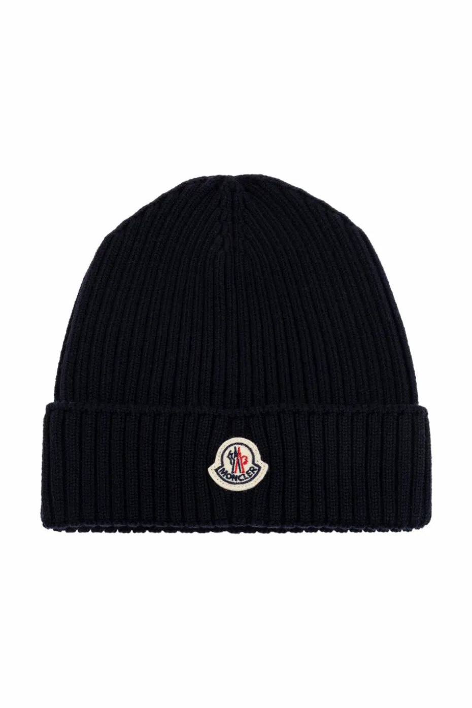 Moncler Enfant NAVY BLUE Cap with logo patch