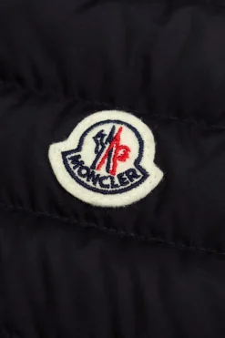Moncler Enfant NAVY BLUE Down vest with stand collar