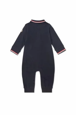 Moncler Enfant NAVY BLUE Jumpsuit with collar