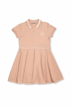 Moncler Enfant PINK Dress with logo