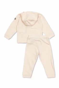 Moncler Enfant PINK Set: Sweatshirt and Sweatpants