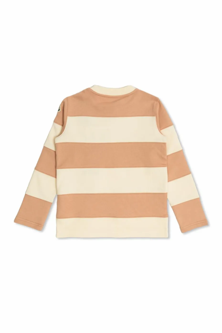 Moncler Enfant PINK Sweatshirt with stripe pattern