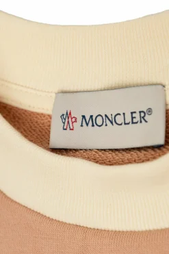 Moncler Enfant PINK Sweatshirt with stripe pattern