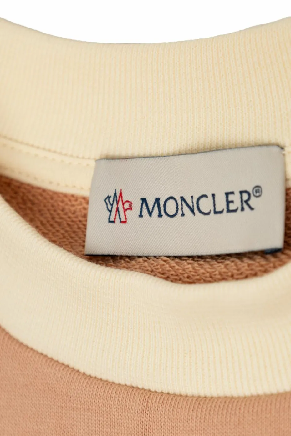 Moncler Enfant PINK Sweatshirt with stripe pattern
