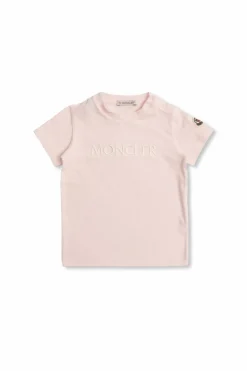 Moncler Enfant PINK T-shirt with logo