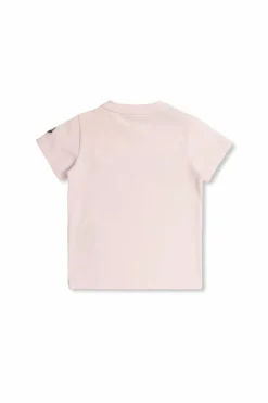 Moncler Enfant PINK T-shirt with logo